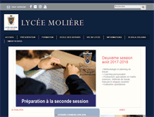 Tablet Screenshot of lycee-moliere.be